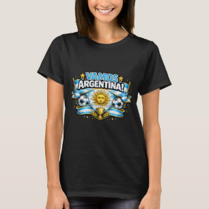 Vamos Argentina Patriotisches Fußballdesign Arge T-Shirt