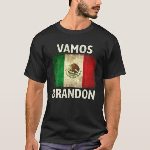 Vamos Brandon Let's Go Brandon Vintage Mexiko-Flag T-Shirt