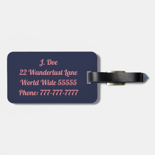 Vamos ein La Playa Gepäckanhänger (Rückseite horizontal)