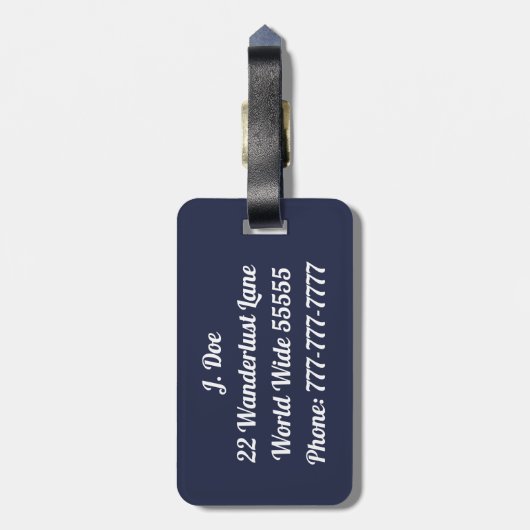 Vamos ein La Playa Gepäckanhänger (Rückseite vertikal)