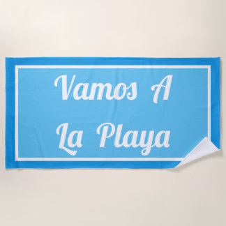 Vamos ein La Playa helles blaues Badetuch
