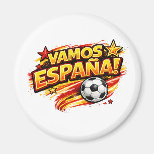 VAMOS ESPANA Fan Patriotisches Spanien Fuß Magnet