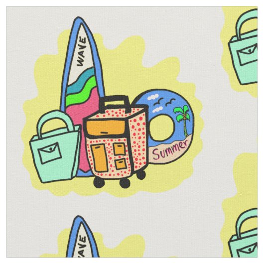 Vamos pa la playa Stoff (Nahaufnahme)