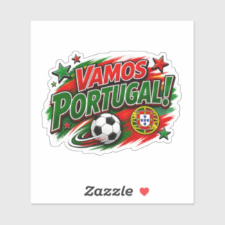 VAMOS PORTUGAL! Fan | Portugiesischer Stolz Fußbal Aufkleber