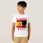 Vamos Rafa mit der Flagge Spaniens T-Shirt (Vorne ganz)