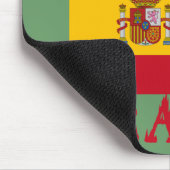 Vamos Rafa mit Flagge von Spanien Mousepad (Ecke)