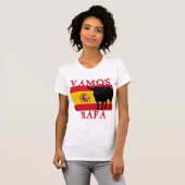 Vamos Rafa mit Flagge von Spanien T-Shirt (Vorne ganz)