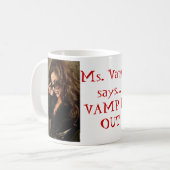 VAMP ES HERAUS Kaffee-Tasse Kaffeetasse (Vorderseite Links)