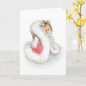 Vamp Maus Karte (Gelbe Blume)