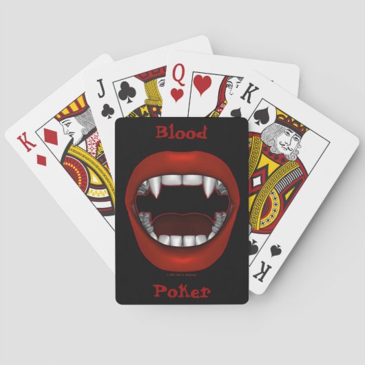 Vamp Mouth Design Spielkarten (Rückseite)