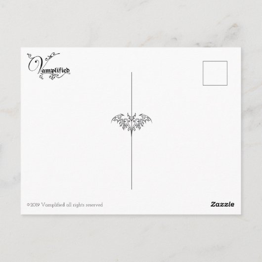 Vamp Risen Postkarte (Rückseite)
