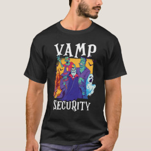 Vamp-Sicherheit  Einfaches Halloween-Kostüm T-Shirt