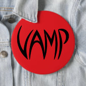 Vamp Text (rot/schwarz) Button (Beispiel)