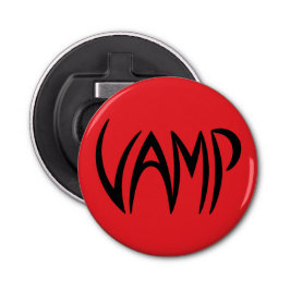 Vamp Text (rot/schwarz) Flaschenöffner