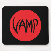Vamp Text (rot/schwarz) Mousepad (Vorne)