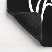 Vamp Text (schwarz/weiß) Mousepad (Ecke)