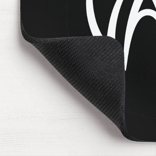 Vamp Text (schwarz/weiß) Mousepad (Ecke)