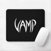 Vamp Text (schwarz/weiß) Mousepad (Mit Mouse)