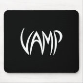 Vamp Text (schwarz/weiß) Mousepad (Vorne)