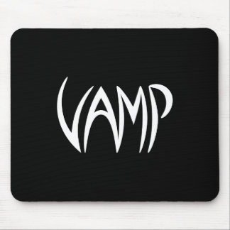Vamp Text (schwarz/weiß) Mousepad