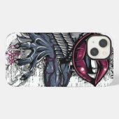 Vampir-Abstrakte Kunst iPhone Hülle (Rückseite (Horizontal))