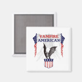 Vampir Amerikaner Magnet (Vorderseite/Rückseite)