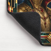 Vampir, Art Deco Mythisch Mousepad (Ecke)