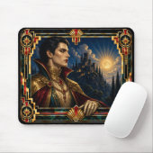 Vampir, Art Deco Mythisch Mousepad (Mit Mouse)