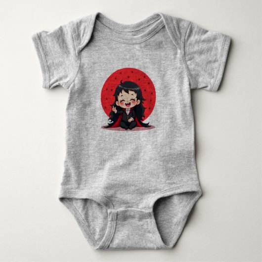 Vampir Baby Mädchen Strampler (Vorderseite)