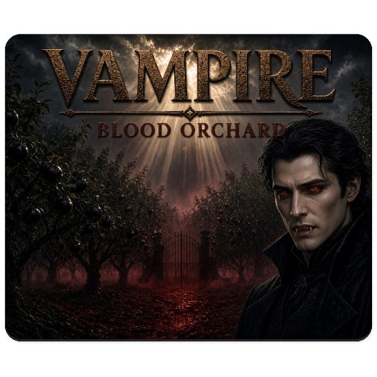 Vampir-Blutorchidee Dunkler Realismus Mousepad