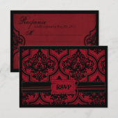 Vampir Braut Antwortkarte B3 RSVP Karte (Vorne/Hinten)