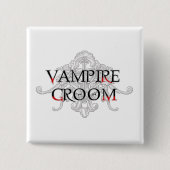Vampir Bräutigam Button (Vorderseite)