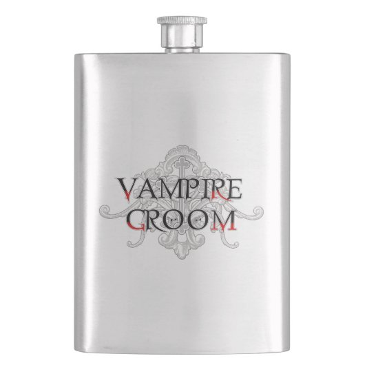 Vampir Bräutigam Flachmann (Vorderseite)