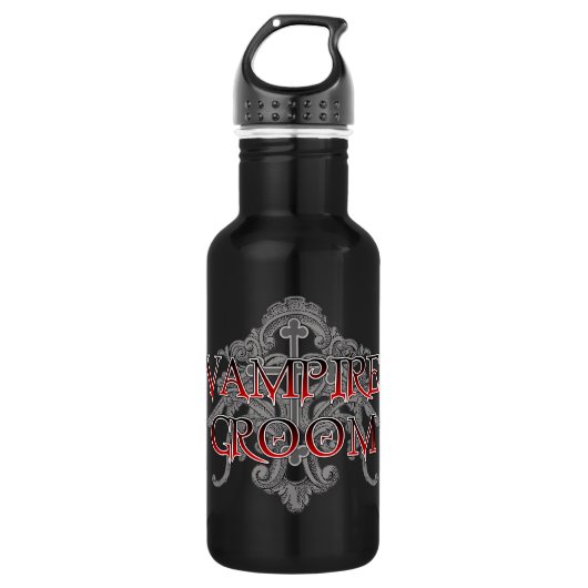 Vampir Bräutigam Trinkflasche (Vorderseite)