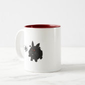 Vampir Bunneh Zweifarbige Tasse (Vorderseite Links)