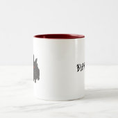 Vampir Bunneh Zweifarbige Tasse (Mittel)