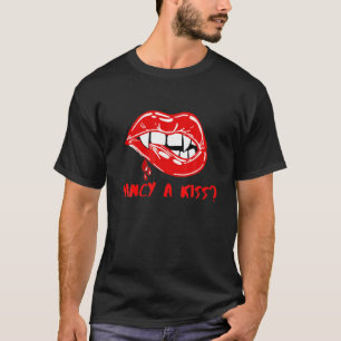 Vampir Culture Halloween Extravagant du einen Kiss T-Shirt
