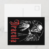 Vampir Dracula Postkarte (Vorne/Hinten)