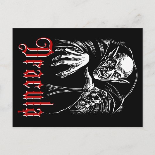Vampir Dracula Postkarte (Vorderseite)