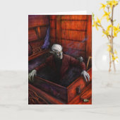 Vampir Draculas Nosferatu Karte (Gelbe Blume)