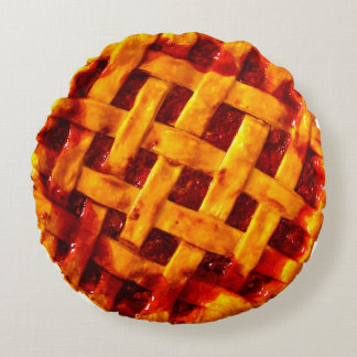 Vampir duckt Kirschtorten-Wurfs-Kissen Rundes Kissen