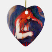 Vampir Edvard Munch Keramikornament (Rechts)