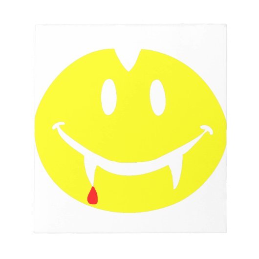 Vampir Emoji dracula Notizblock (Vorderseite)