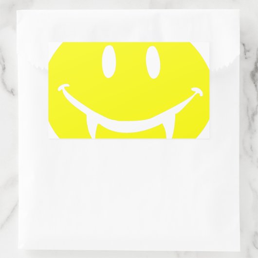 Vampir Emoji dracula Rechteckiger Aufkleber (Tasche)