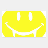 Vampir Emoji dracula Rechteckiger Aufkleber (Vorderseite)