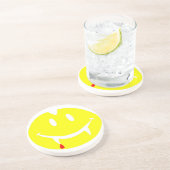 Vampir Emoji dracula Sandstein Untersetzer (Seite)