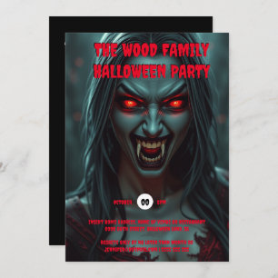 Vampir erwachsenen Frauen halloween spokke Kreatur Einladung