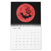 Vampir-Fledermäuse gegen den Roten Mond Kalender (Jan 2027)