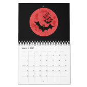Vampir-Fledermäuse gegen den Roten Mond Kalender (Mär 2027)