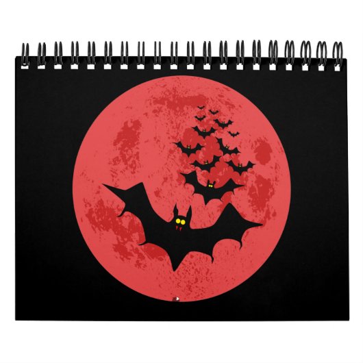 Vampir-Fledermäuse gegen den Roten Mond Kalender (Titelbild)